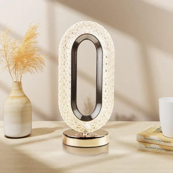 Touch Control Crystal Table Desk Lamp